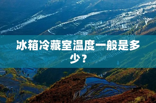 冰箱冷藏室温度一般是多少? 冰箱冷藏室温度一般是多少?