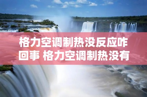 格力空调制热没反应咋回事 格力空调制热没有反应