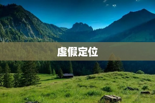 虚假定位:现实中存在的问题 虚假定位:现实中存在的问题