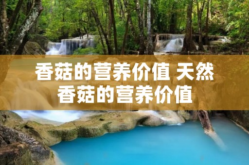 香菇的营养价值 天然香菇的营养价值