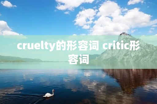 cruelty的形容词 critic形容词