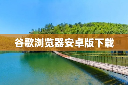 谷歌浏览器安卓版下载:畅享快速、安全、智能的浏览体验 谷歌浏览器安卓版下载:畅享快速、安全、智能的浏览体验