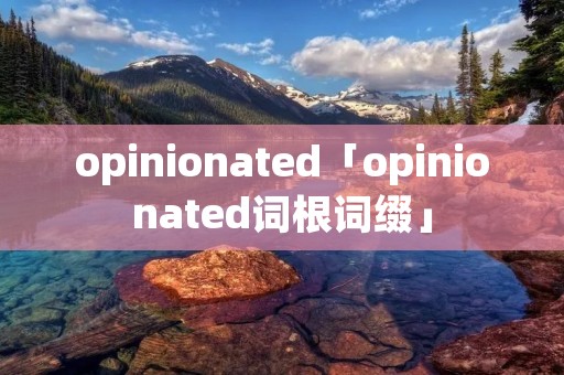 opinionated「opinionated词根词缀」 opinionated「opinionated词根词缀」