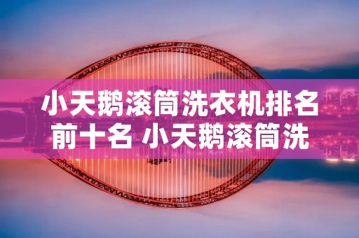 小天鹅滚筒洗衣机排名前十名 小天鹅滚筒洗衣机排名第几