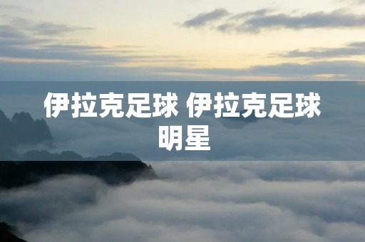 伊拉克足球 伊拉克足球明星