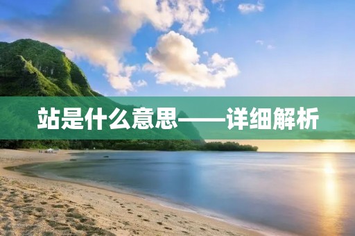 站是什么意思——详细解析