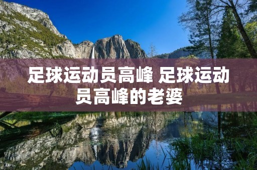 足球运动员高峰 足球运动员高峰的老婆 足球运动员高峰 足球运动员高峰的老婆