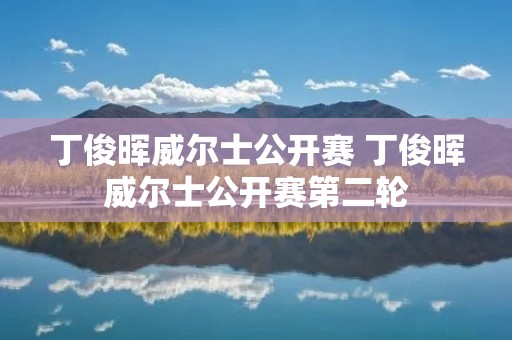 丁俊晖威尔士公开赛 丁俊晖威尔士公开赛第二轮 丁俊晖威尔士公开赛 丁俊晖威尔士公开赛第二轮