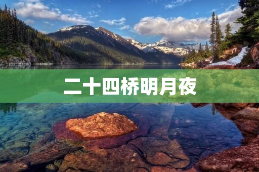 二十四桥明月夜:古城苏州的浪漫之夜