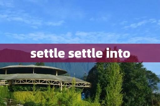 settle settle into