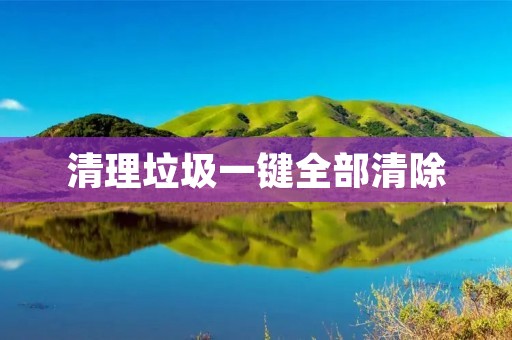 清理垃圾一键全部清除：让你的电脑恢复清爽如初