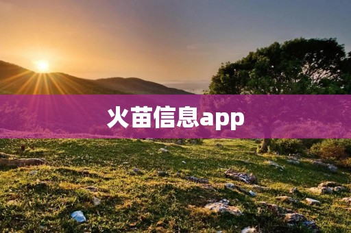 火苗信息app：为您提供全方位的火灾信息服务