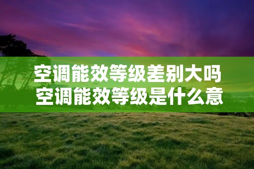 空调能效等级差别大吗 空调能效等级是什么意思买几级的好?
