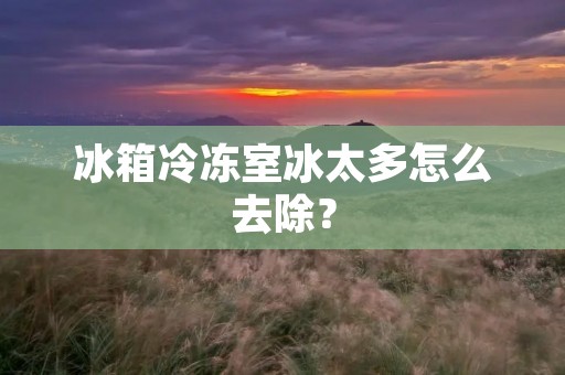 冰箱冷冻室冰太多怎么去除? 冰箱冷冻室冰太多怎么去除?