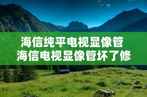 海信纯平电视显像管 海信电视显像管坏了修多少钱 海信纯平电视显像管 海信电视显像管坏了修多少钱