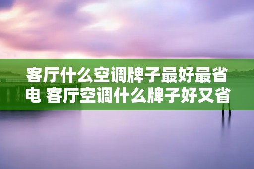 客厅什么空调牌子最好最省电 客厅空调什么牌子好又省电质量又好