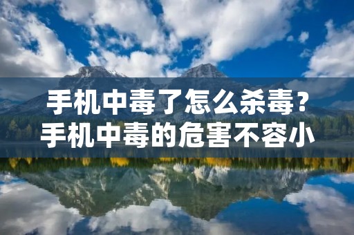 手机中毒了怎么杀毒?手机中毒的危害不容小觑,不仅会导致手机运行缓慢、卡顿,还可能泄露个人隐私信息,甚至造成财产损失。因此,及时采取措施清除病毒是非常重要的。本文将为大家介绍一些常见的手机杀毒方法,帮助您有效清除手机中的病毒。