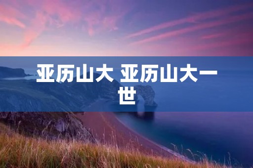 亚历山大 亚历山大一世