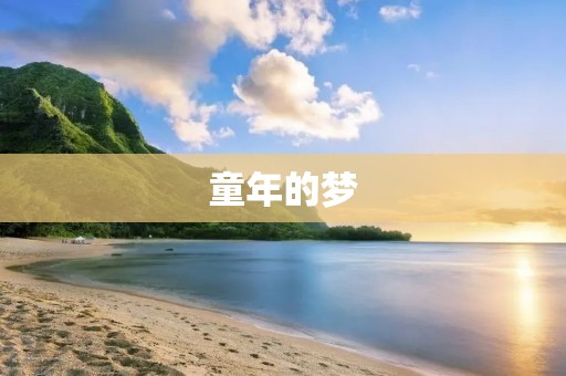 童年的梦:追逐自由的天空