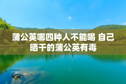 蒲公英哪四种人不能喝 自己晒干的蒲公英有毒