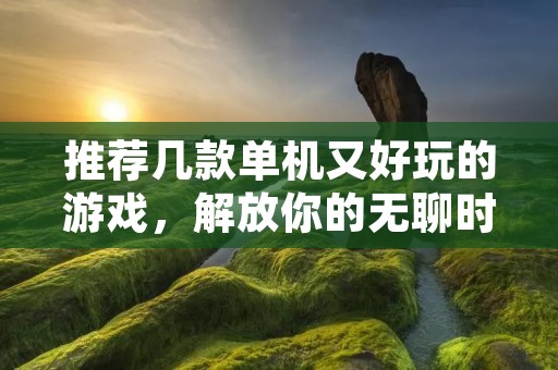 推荐几款单机又好玩的游戏，解放你的无聊时光