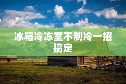 冰箱冷冻室不制冷一招搞定:解决冰箱冷冻室不制冷的实用方法 冰箱冷冻室不制冷一招搞定:解决冰箱冷冻室不制冷的实用方法