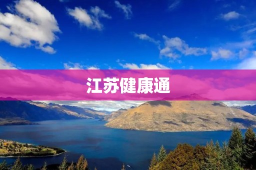 江苏健康通：打通医院、社区、家庭的健康服务通道
