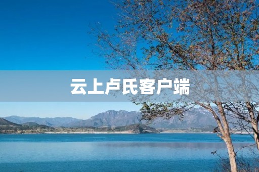 云上卢氏客户端:高效便捷的云服务体验 云上卢氏客户端:高效便捷的云服务体验