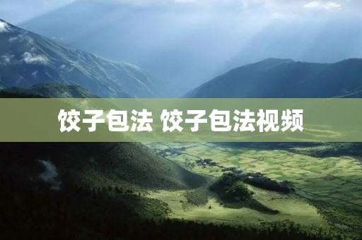 饺子包法 饺子包法视频