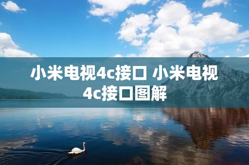 小米电视4c接口 小米电视4c接口图解 小米电视4c接口 小米电视4c接口图解