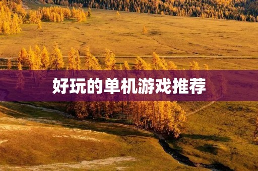 好玩的单机游戏推荐:无需网络,随时随地畅玩游戏乐趣 好玩的单机游戏推荐:无需网络,随时随地畅玩游戏乐趣