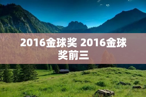 2016金球奖 2016金球奖前三
