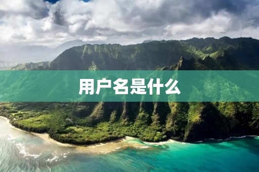 用户名是什么