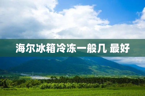 海尔冰箱冷冻一般几 最好 海尔冰箱冷冻一般几 最好