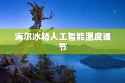 海尔冰箱人工智能温度调节：智能科技赋能，优化冷藏体验