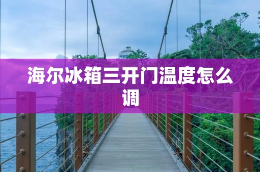 海尔冰箱三开门温度怎么调
