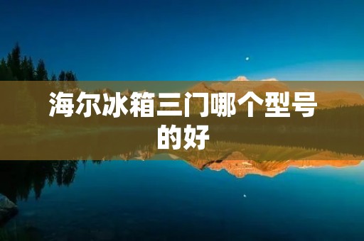 海尔冰箱三门哪个型号的好