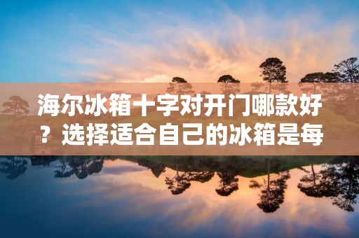 海尔冰箱十字对开门哪款好？选择适合自己的冰箱是每个家庭都面临的问题。在如今市场上琳琅满目的冰箱品牌中，海尔冰箱以其卓越的品质和出色的性能备受消费者的青睐。而十字对开门设计更是海尔冰箱的一大亮点，它不仅提供了更大的储存空间，还能有效地保持食物的新鲜度。下面，我们将详细介绍几款海尔冰箱十字对开门的产品，为大家提供参考。