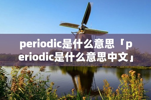periodic是什么意思「periodic是什么意思中文」