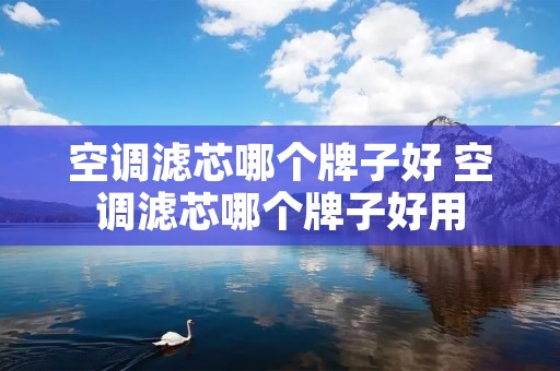 空调滤芯哪个牌子好 空调滤芯哪个牌子好用
