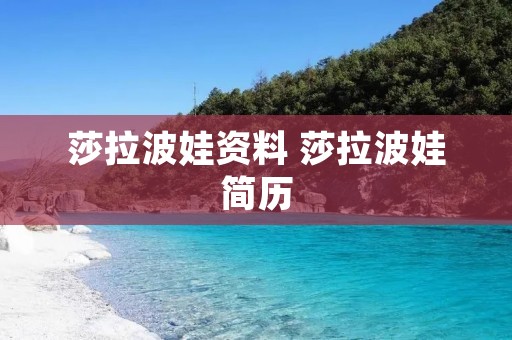 莎拉波娃资料 莎拉波娃简历