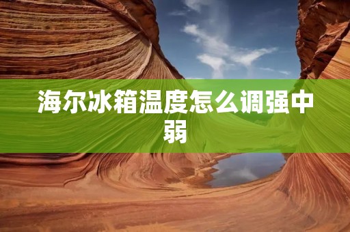 海尔冰箱温度怎么调强中弱：详细解析
