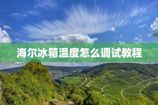 海尔冰箱温度怎么调试教程