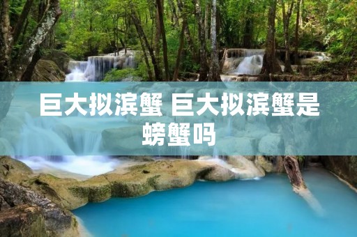 巨大拟滨蟹 巨大拟滨蟹是螃蟹吗