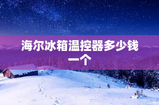 海尔冰箱温控器多少钱一个:详细解析 海尔冰箱温控器多少钱一个:详细解析