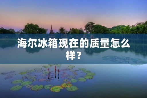 海尔冰箱现在的质量怎么样？