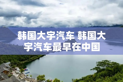 韩国大宇汽车 韩国大宇汽车最早在中国