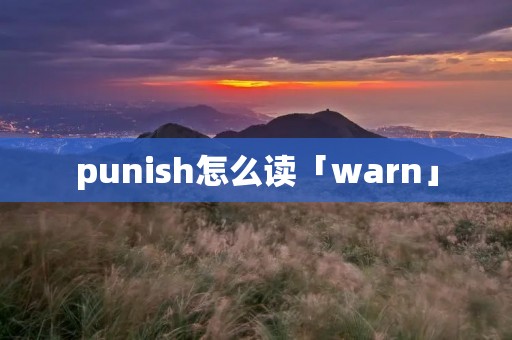 punish怎么读「warn」