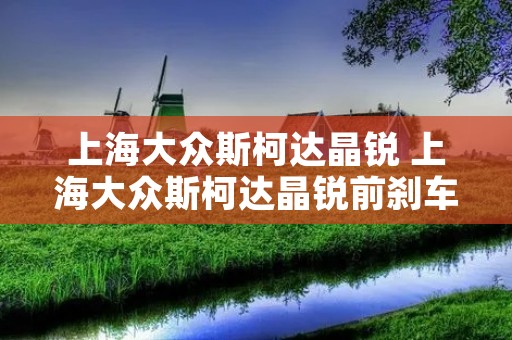 上海大众斯柯达晶锐 上海大众斯柯达晶锐前刹车分泵导向销螺丝是多大的