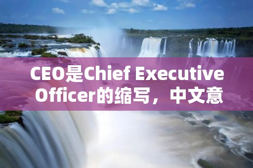 CEO是Chief Executive Officer的缩写，中文意为首席执行官。他是公司的最高管理者，负责制定和执行公司的战略方向，管理公司的日常运营，以及监督公司的各个部门和员工。CEO通常由公司的董事会任命，直接向董事会汇报工作。